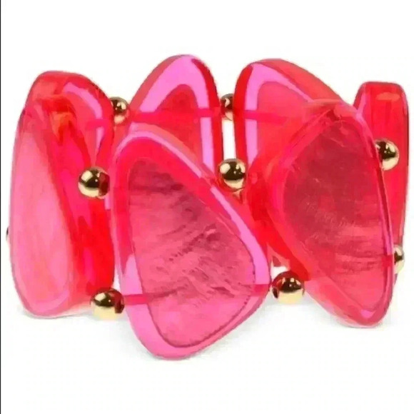 Style new Bead Resin Stone Stretch Bracelet - Picture 1 of 8